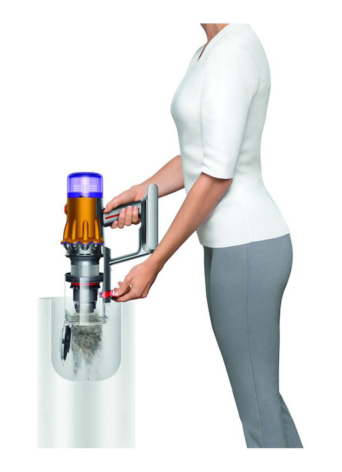 Dyson V12 Detect Slim Absolute steelstofzuiger  - detail 5 zilver