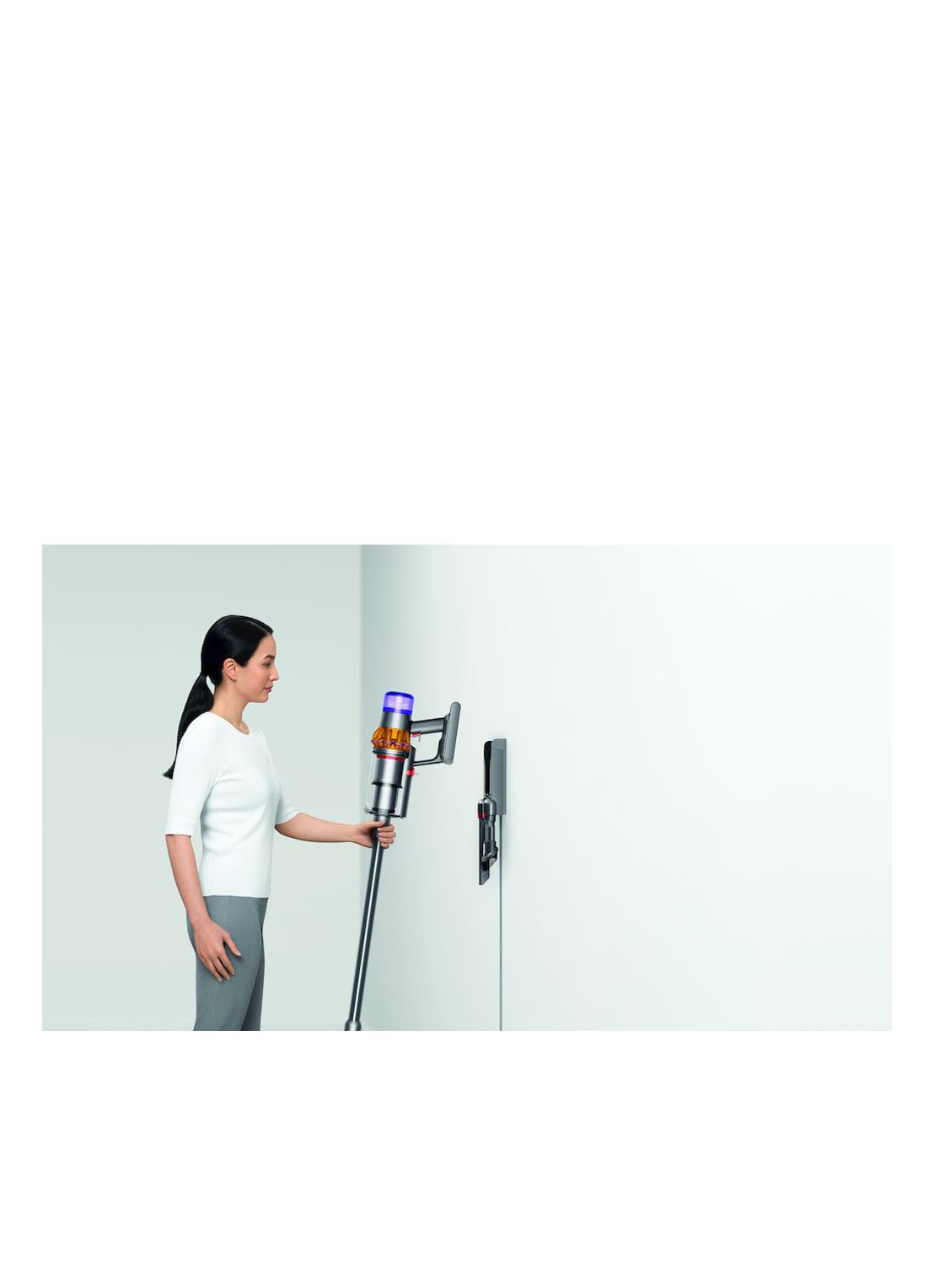 Dyson V15 Detect Total Clean steelstofzuiger - achterkant 3 antraciet