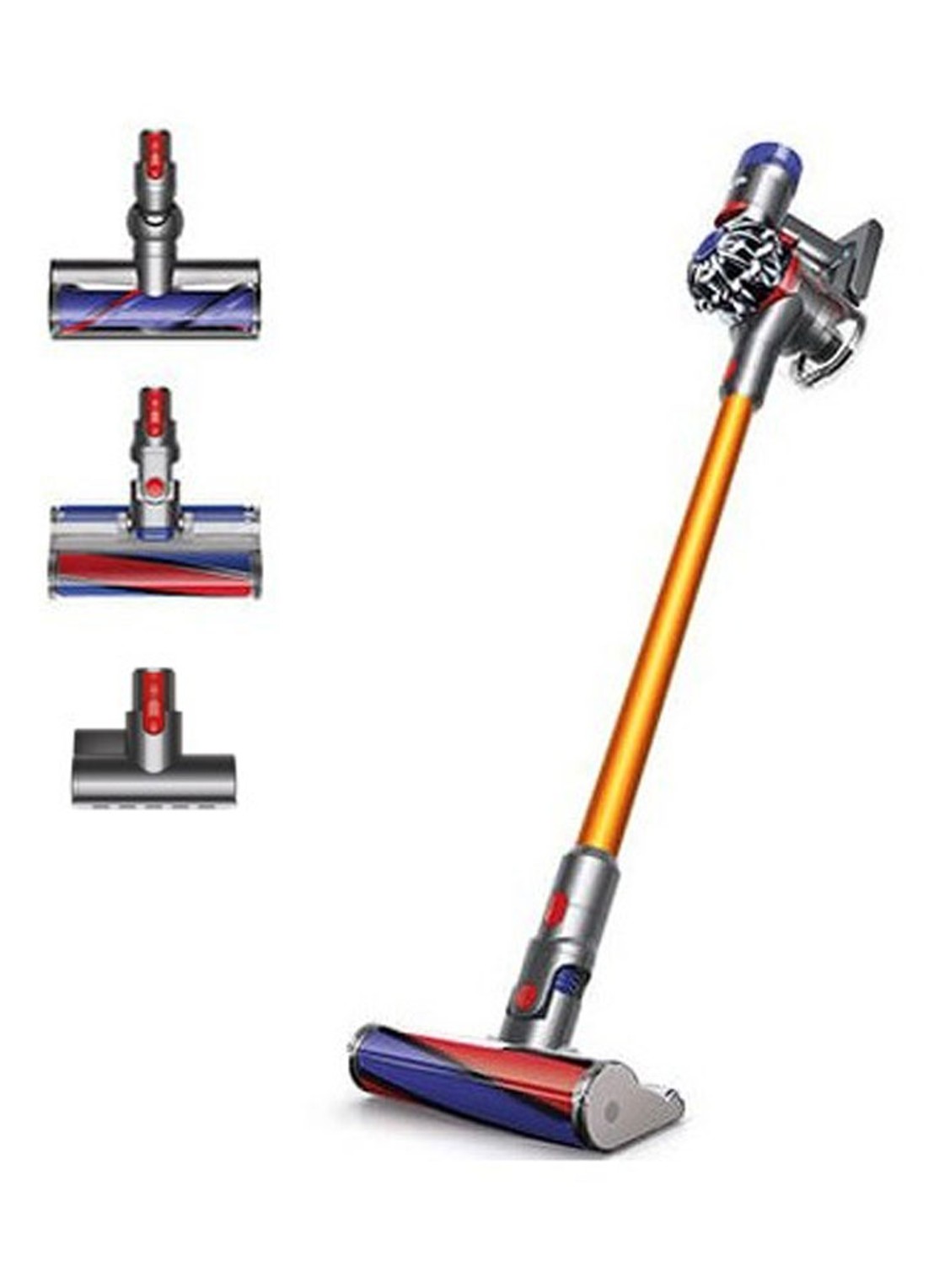 Dyson V8 Absolute snoerloze steelstofzuiger 124 cm - geel - detail 2 geel