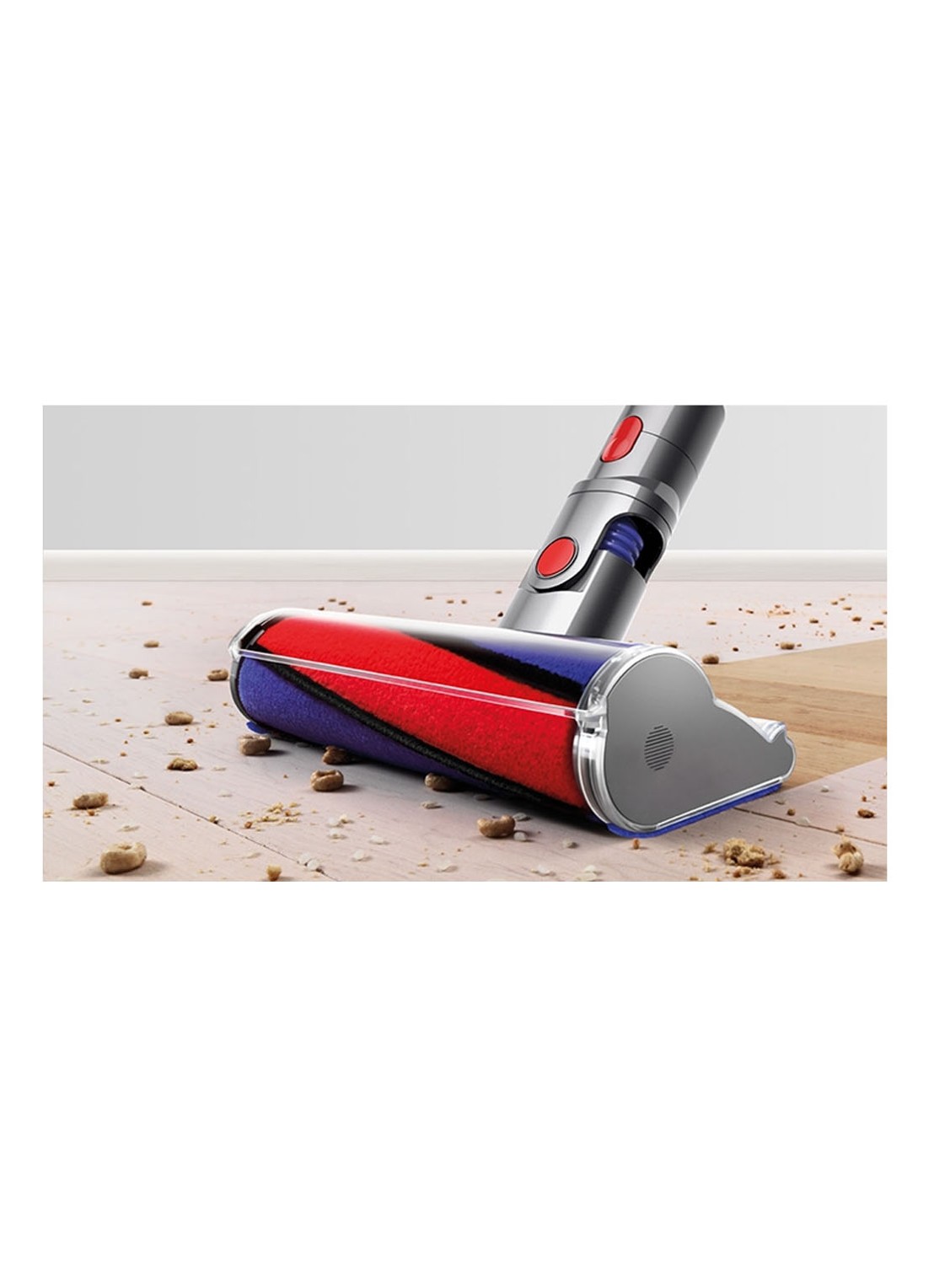 Dyson V8 Parquet snoerloze steelstofzuiger 124 cm - nikkel - detail 3 donkergrijs