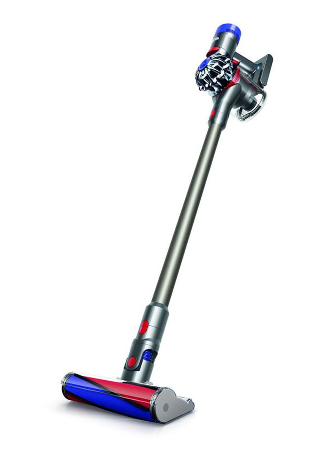 Dyson V8 Parquet snoerloze steelstofzuiger 124 cm - nikkel - voorkant 6 donkergrijs