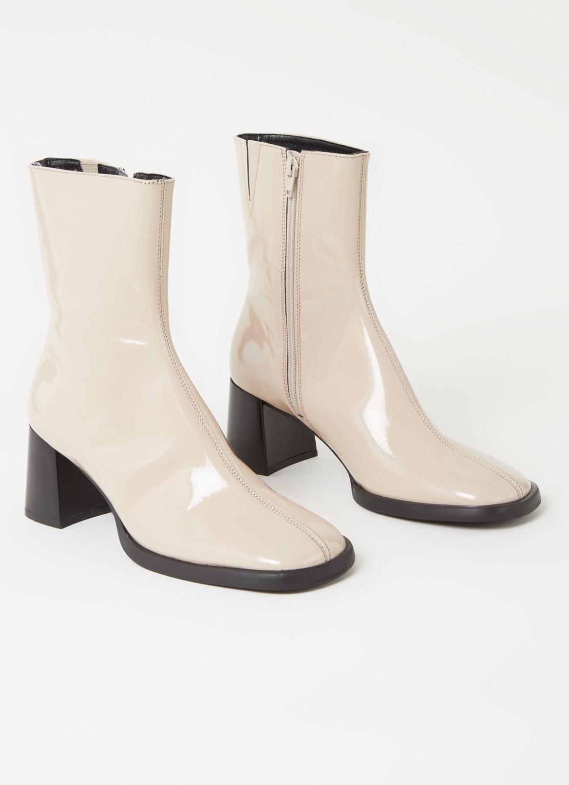 E8 by Miista Franny veterboot van leer - detail creme