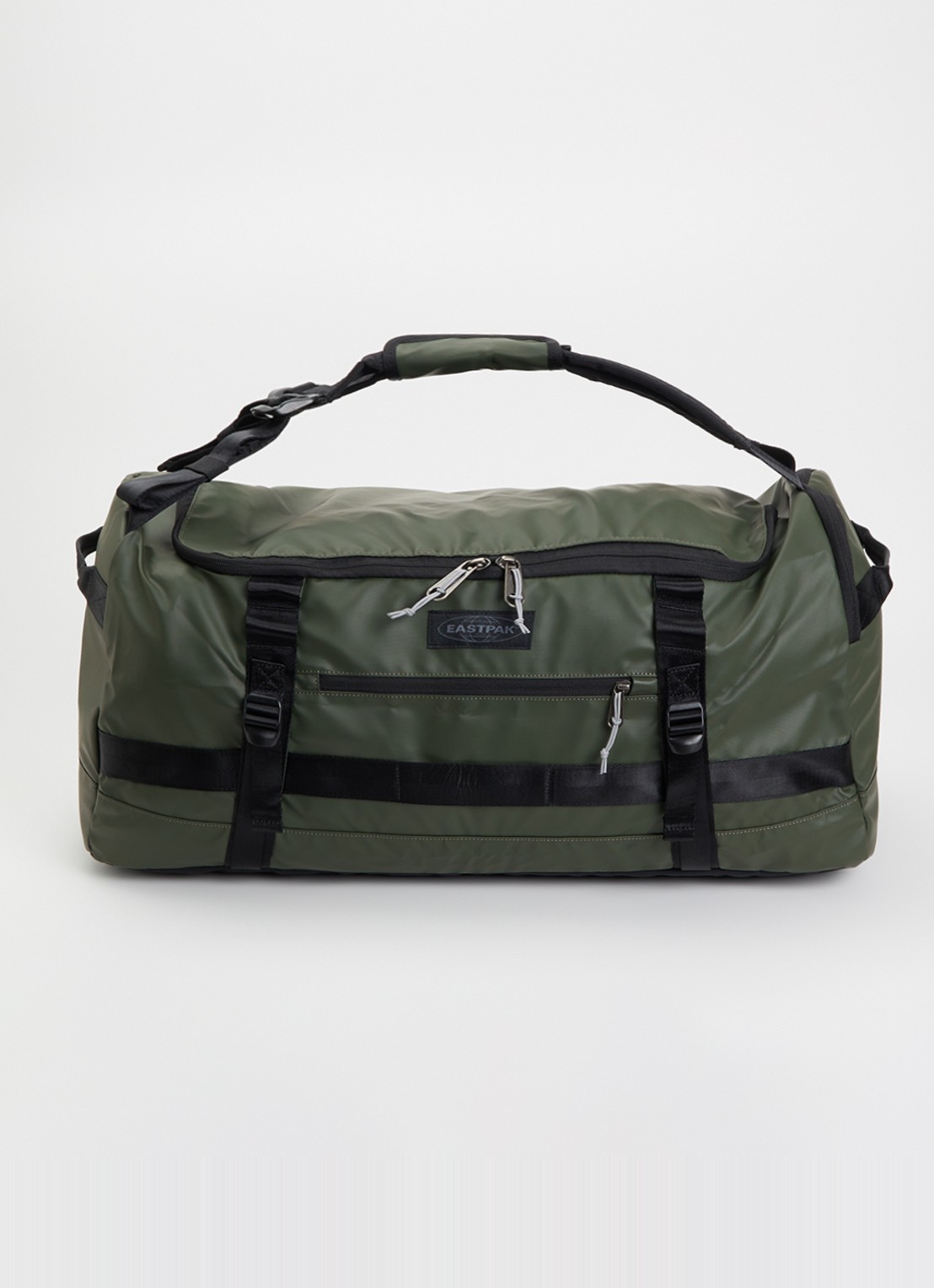 Eastpak Duffel M weekendtas met waterafstotende coating  - voorkant 2 groen