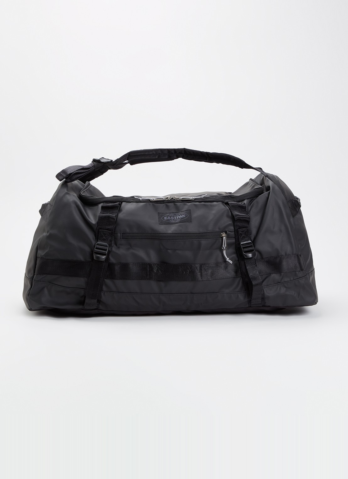 Eastpak Duffel Pack M weekendtas met waterafstotende coating - voorkant 3 zwart