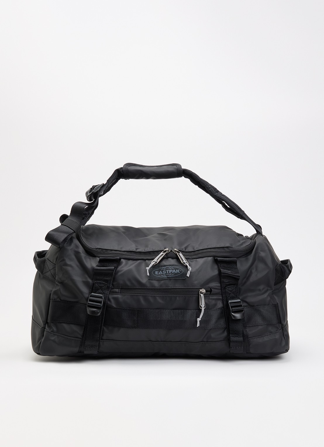Eastpak Duffel Pack S weekendtas met logo - voorkant zwart