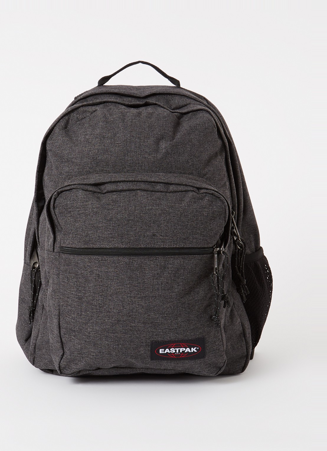 Eastpak Morius rugzak met 15 inch laptopvak - voorkant 2 middengrijs
