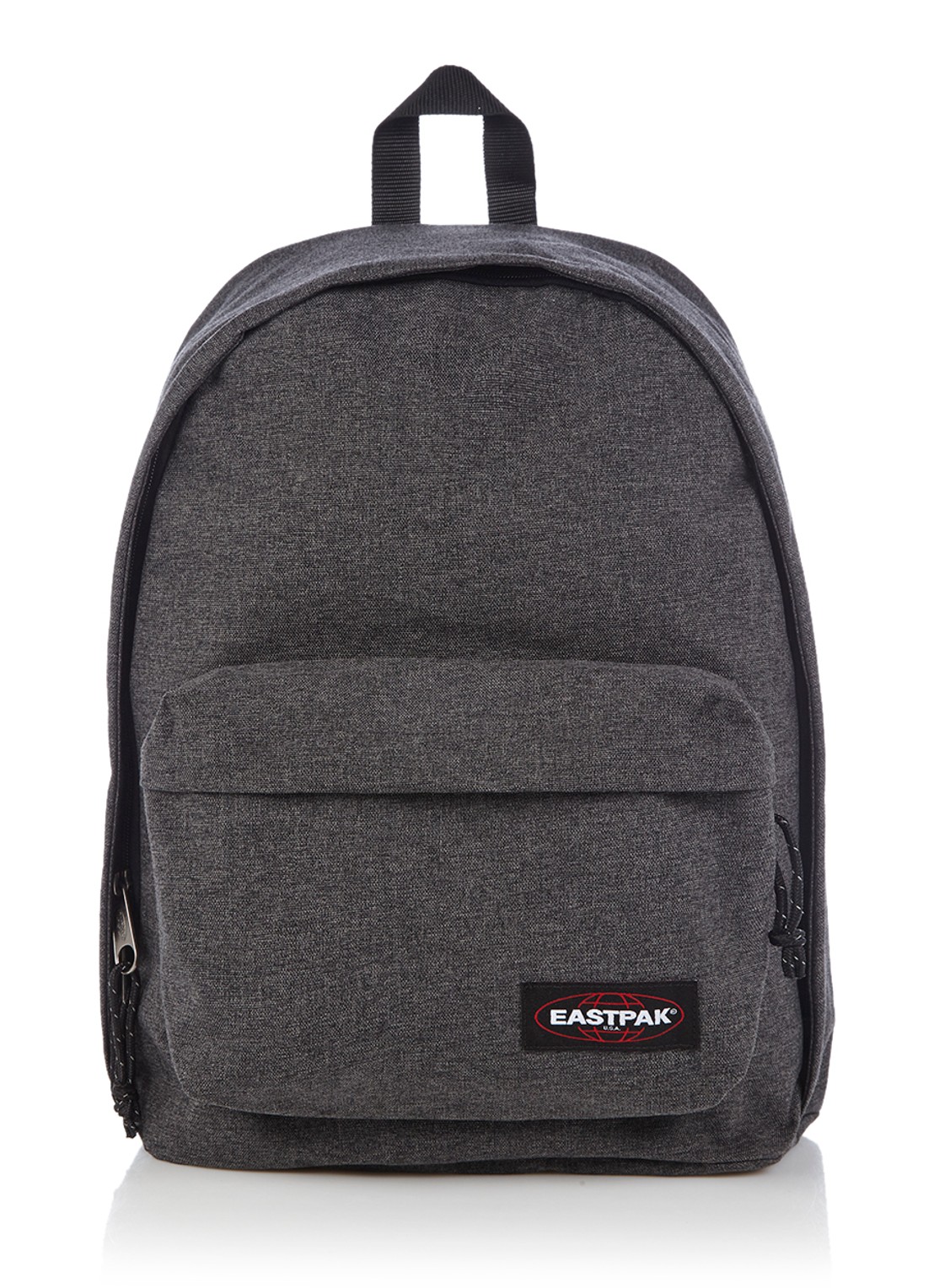 Eastpak Out of Office rugzak met 13 inch laptopvak - voorkant donkergrijs