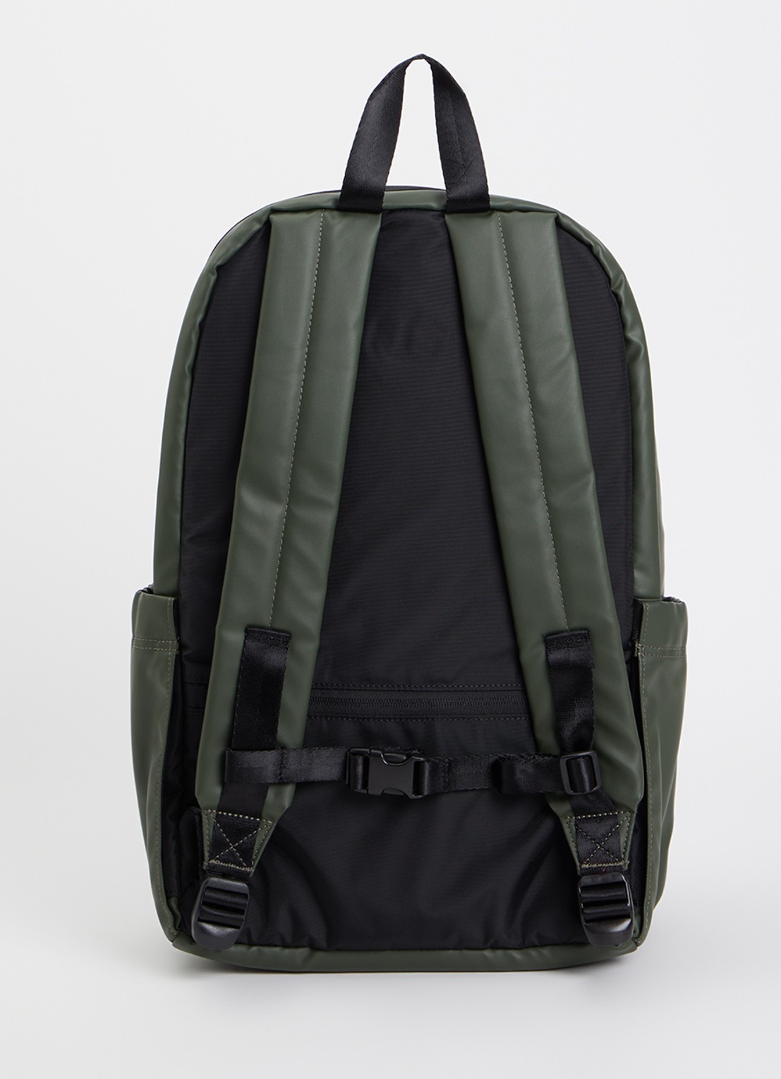 Eastpak Tarp Pack rugzak met 16 inch laptopvak en waterafstotende coating  - achterkant 3 legergroen