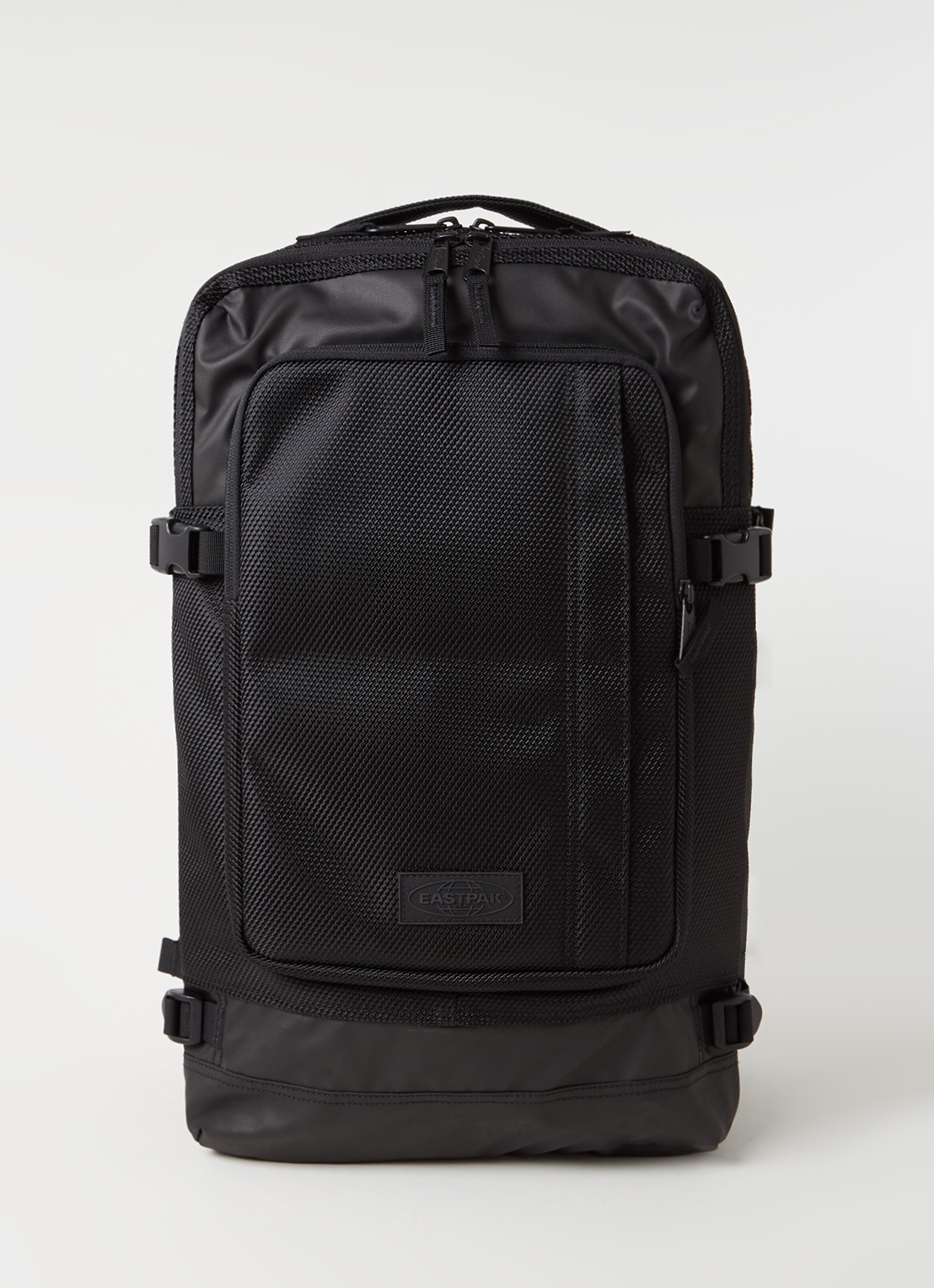 Eastpak Tecum L rugzak met 15 inch laptopvak - voorkant zwart