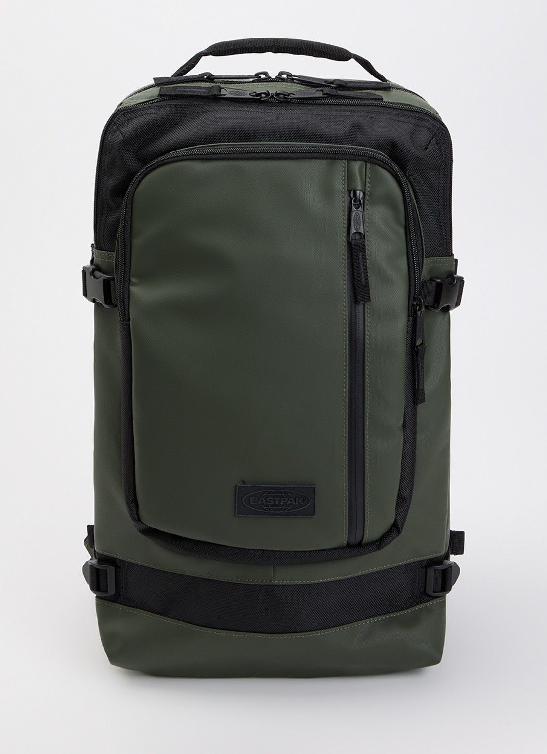 Eastpak Tecum L rugzak met 15 inch laptopvak - voorkant bronsgroen