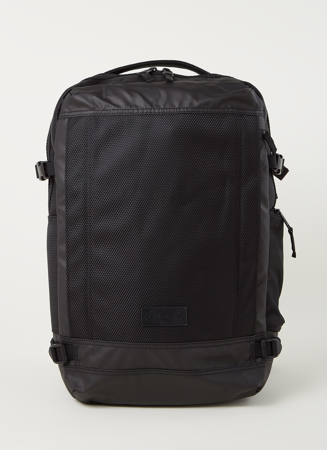 Eastpak Tecum M rugzak met 15 inch laptopvak - voorkant zwart