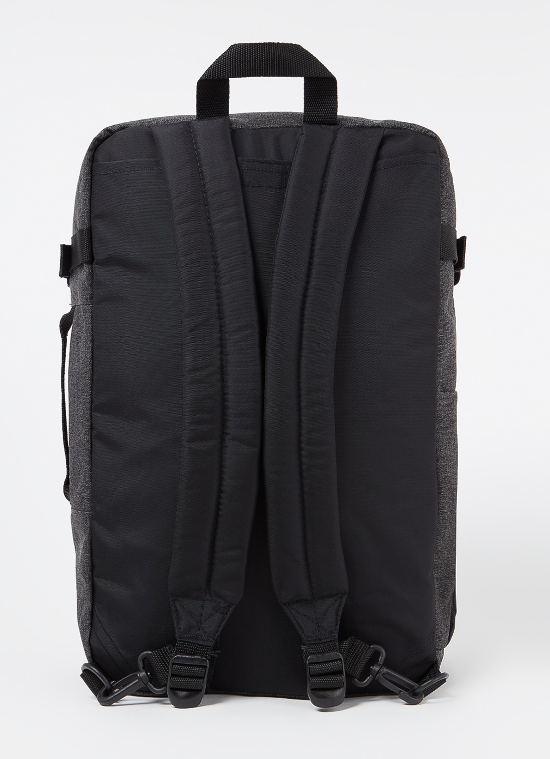Eastpak Transit'R rugzak met logo en 16 inch laptopvak - achterkant antraciet