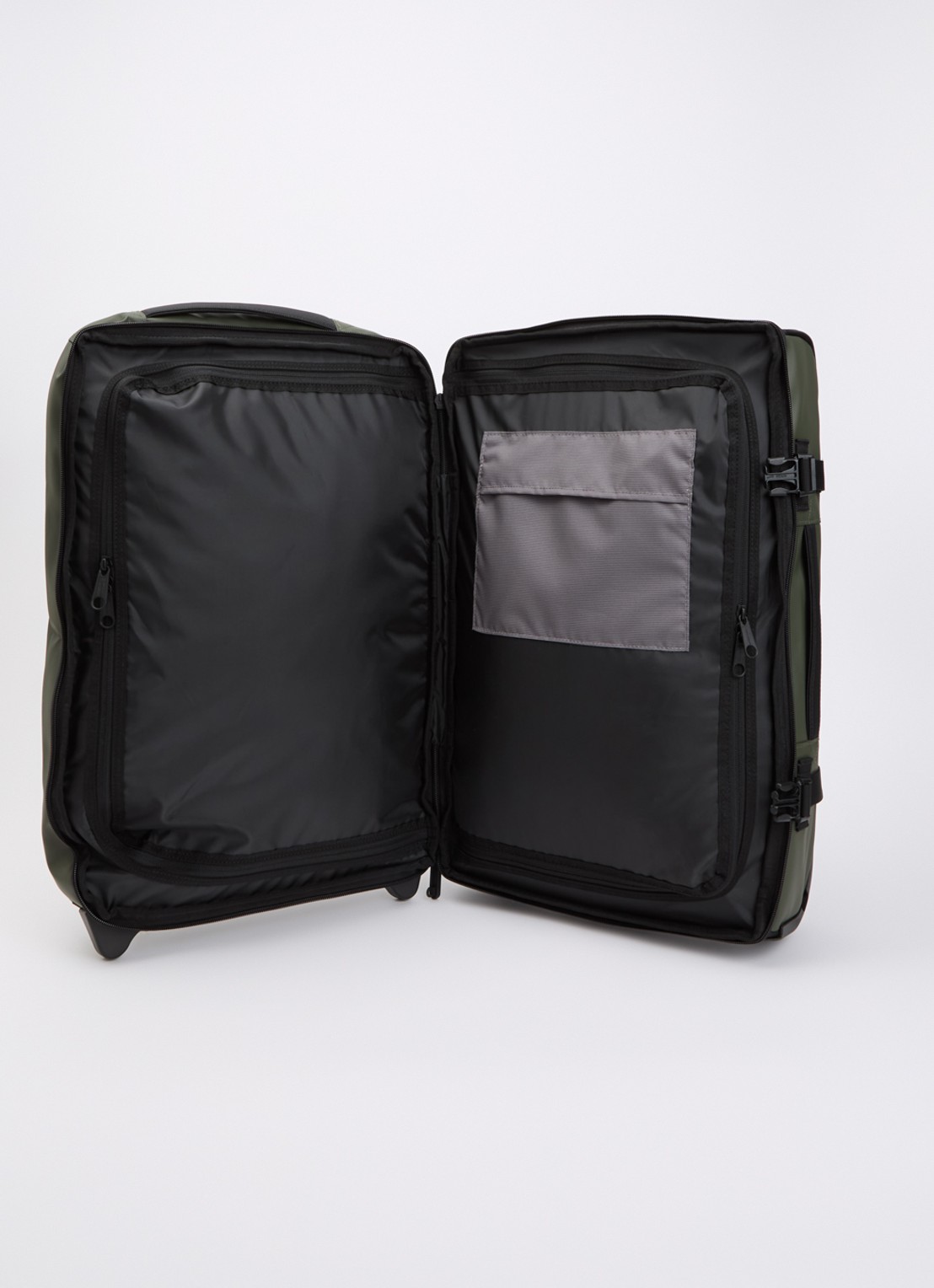 Eastpak Traverz Cnnct S trolley 51 cm - voorkant 2 bronsgroen