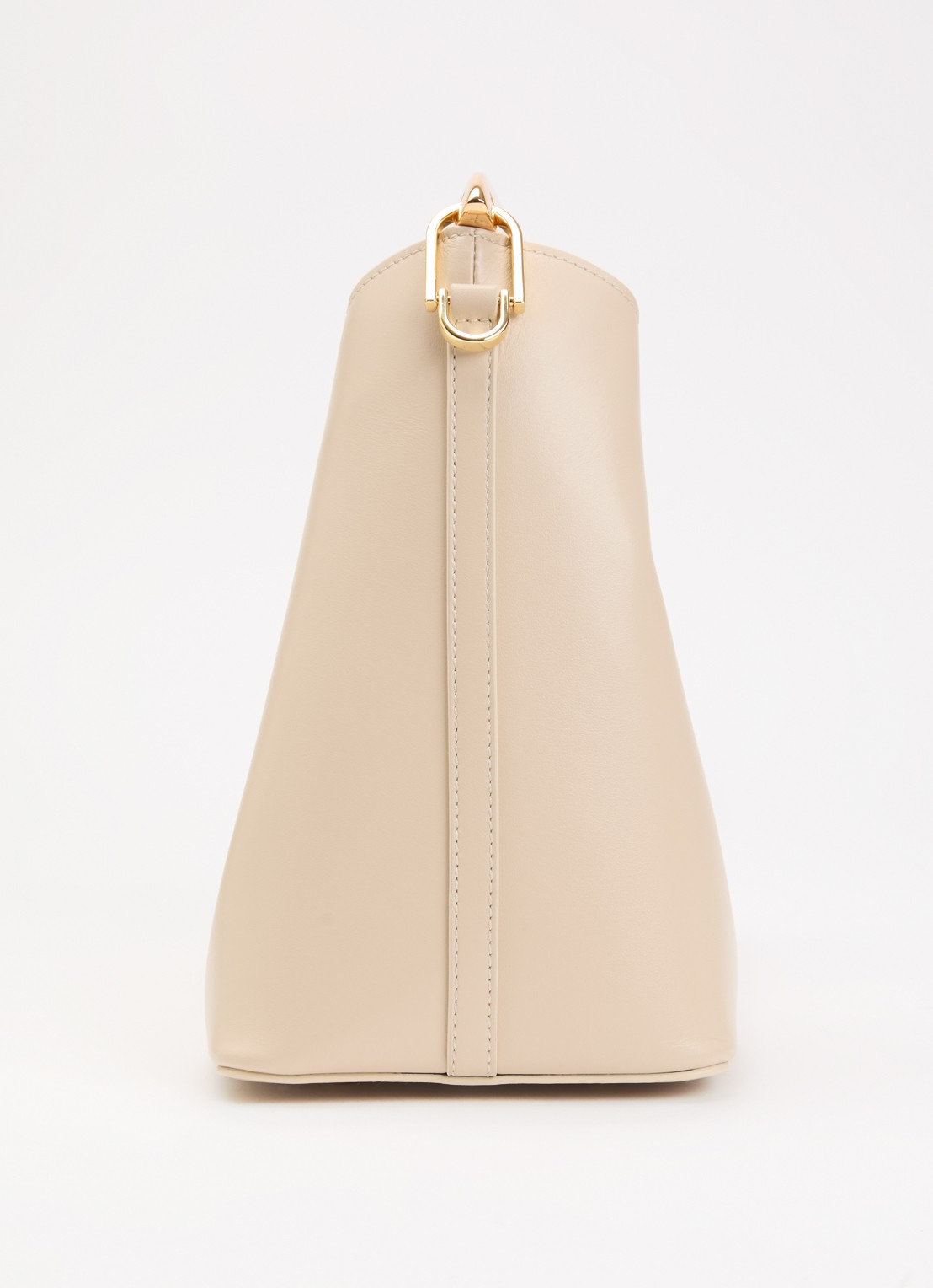 Elleme Boomerang S handtas van leer met afneembare schouderriem - detail 3 beige