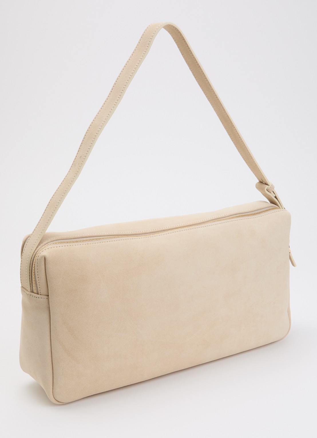 Elleme Trousse schoudertas van suède - achterkant 5 beige