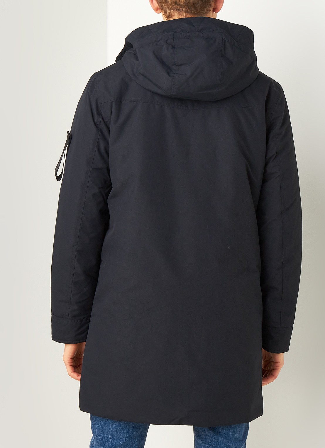 Elvine Gunter gewatteerde parka met capuchon - achterkant 6 donkerblauw