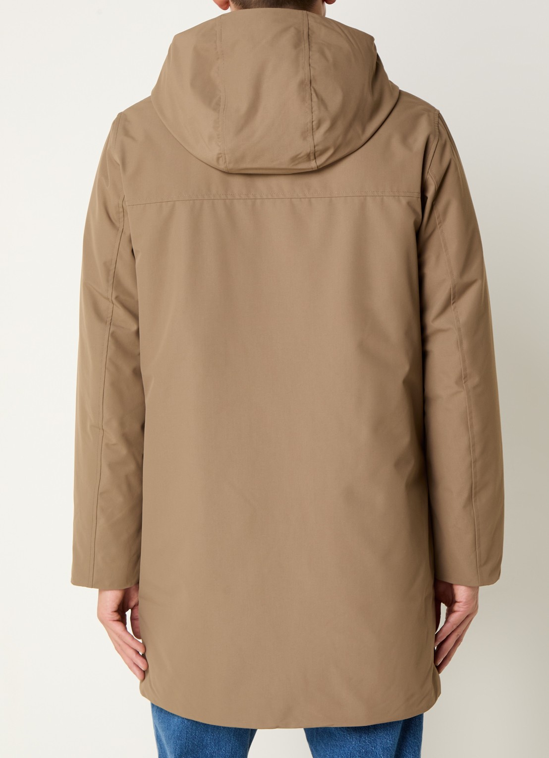 Elvine Gunter gewatteerde parka met capuchon - achterkant 4 zand