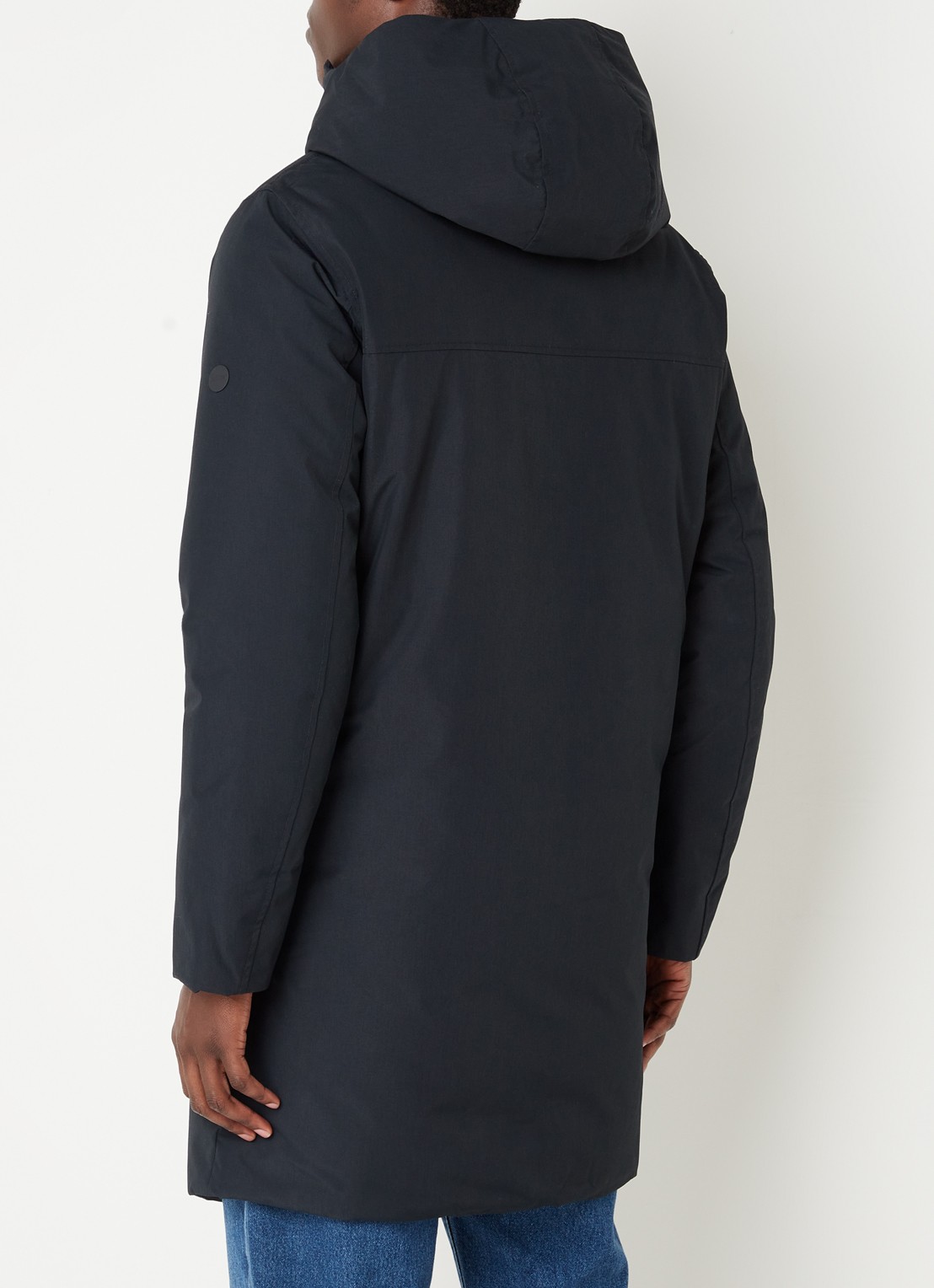 Elvine Gunter gewatteerde parka met capuchon - achterkant 7 donkerblauw
