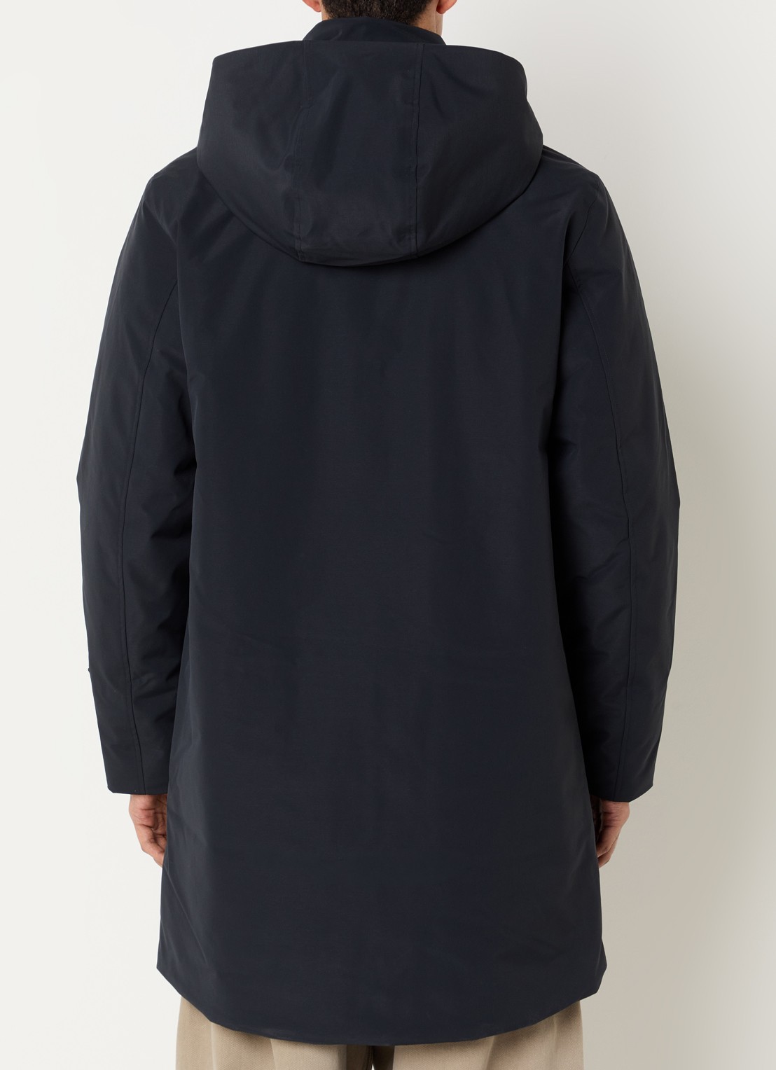 Elvine Janne gewatteerde parka met klepzakken - achterkant donkerblauw