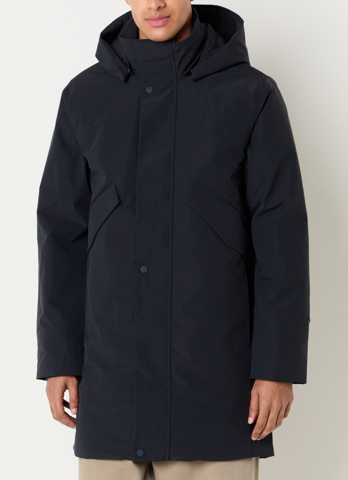 Elvine Janne gewatteerde parka met klepzakken - detail 4 donkerblauw