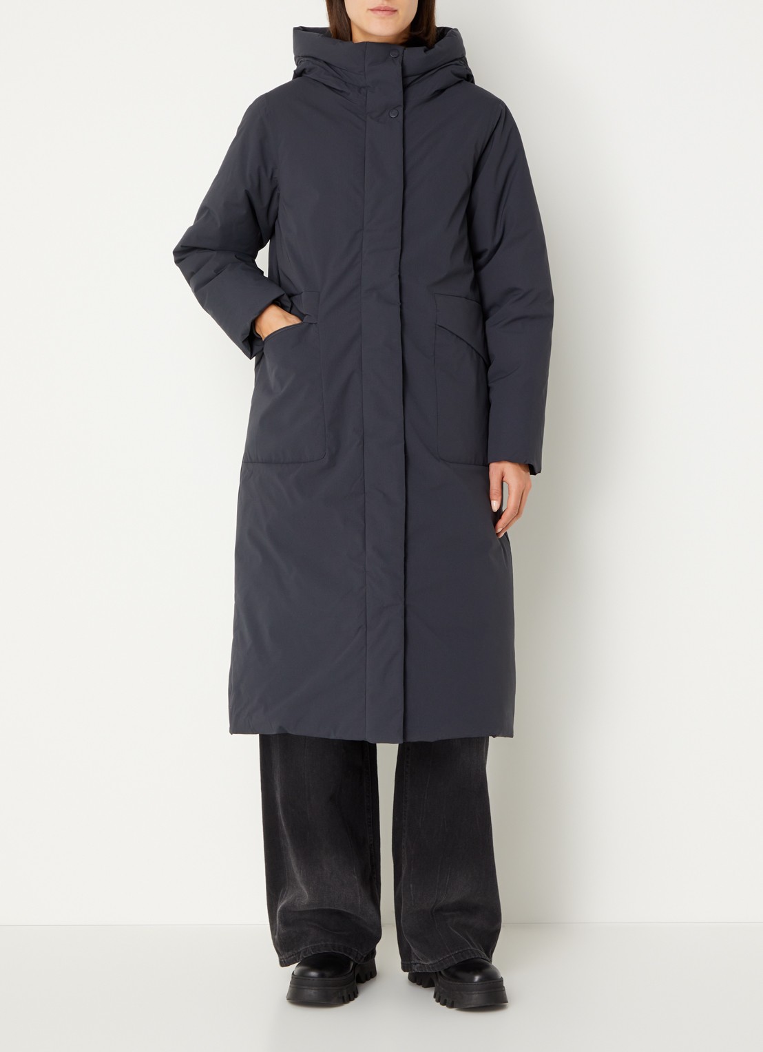 Elvine  Naila gewatteerde parka met capuchon - detail 4 donkergrijs