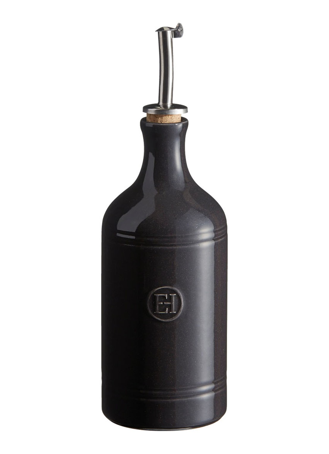 Emile Henry Oliefles 45 cl - voorkant 2 zwart