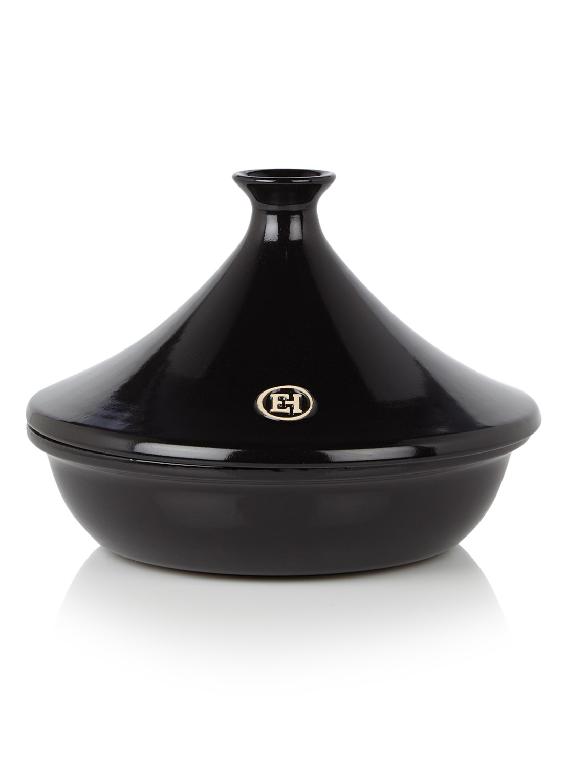 Emile Henry Tajine Fusain Ø27 cm - voorkant zwart