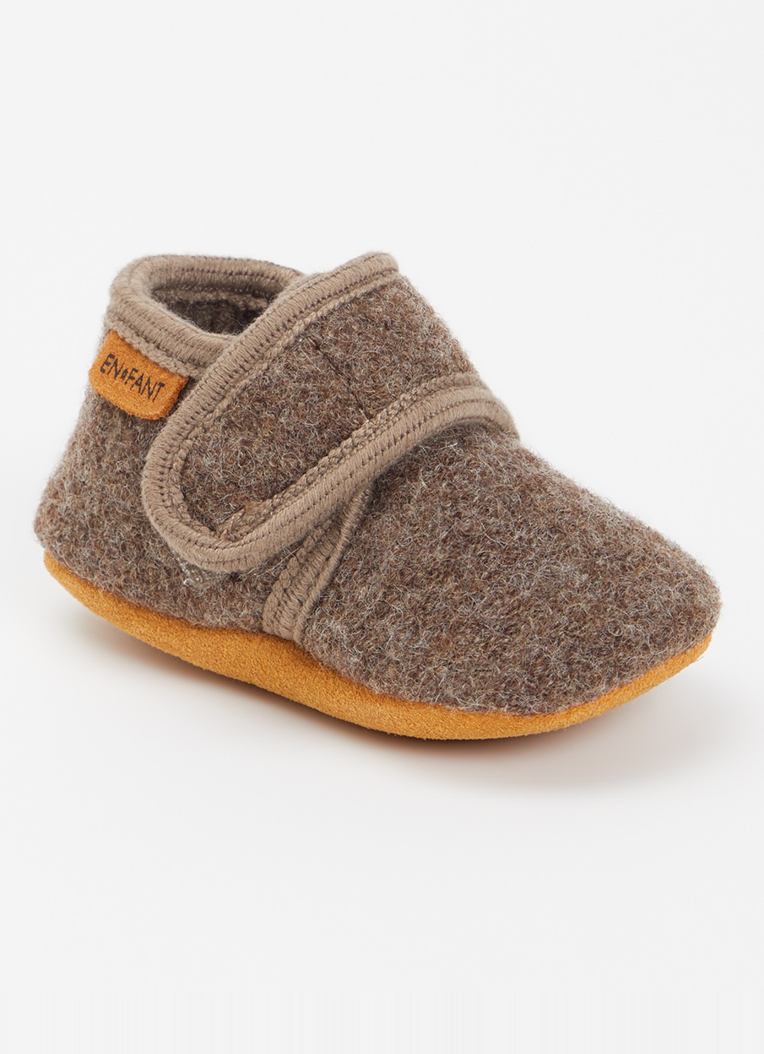 EN FANT Babyslofje van wol - voorkant 2 taupe