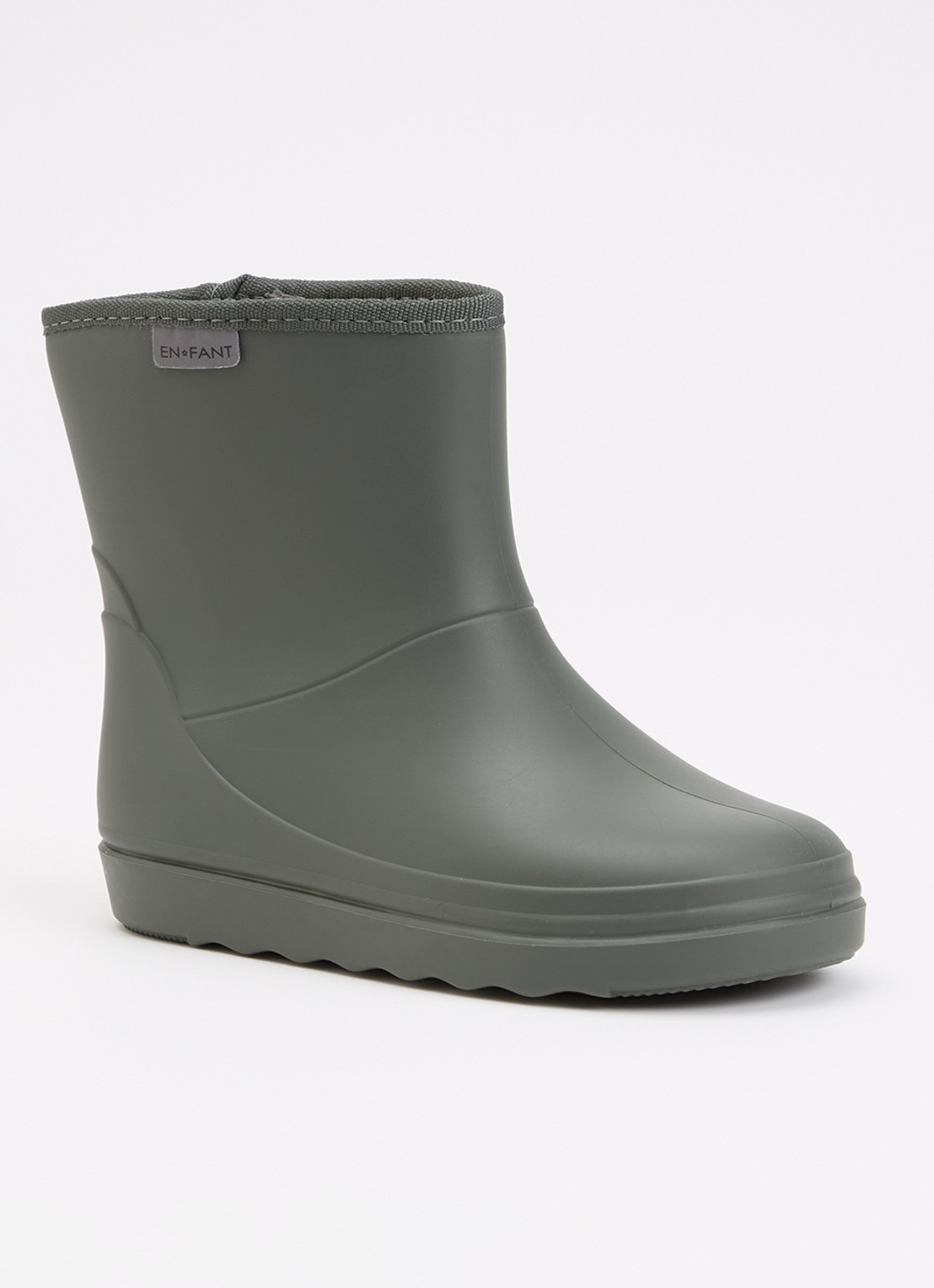 EN FANT Regenlaars met logo - voorkant 5 olijfgroen
