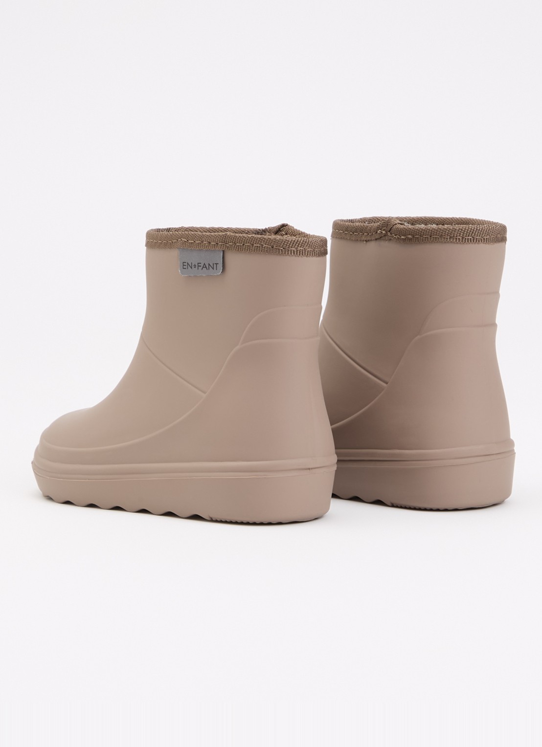 EN FANT Regenlaars met logo - achterkant 6 donkerbeige