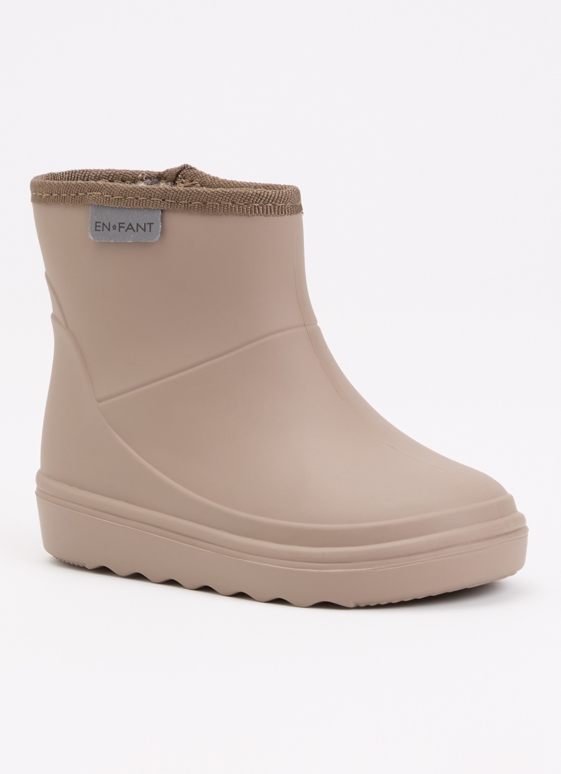 EN FANT Regenlaars met logo - voorkant 3 donkerbeige