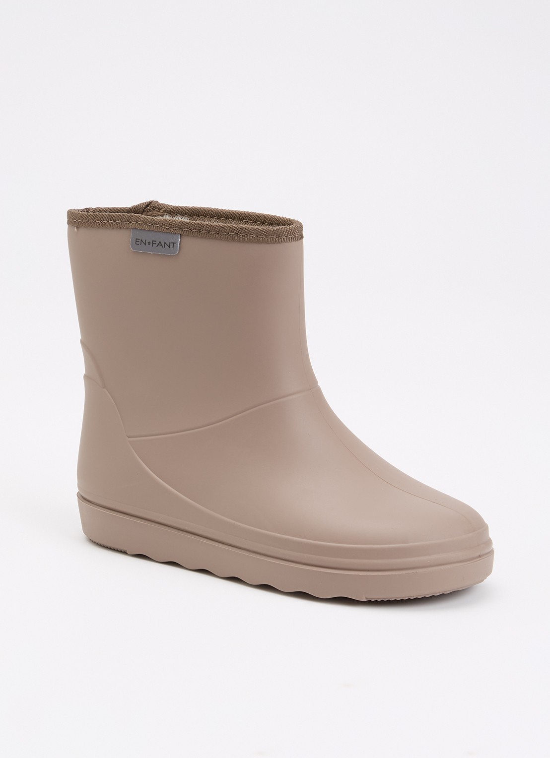 EN FANT Regenlaars met logo - voorkant 5 donkerbeige