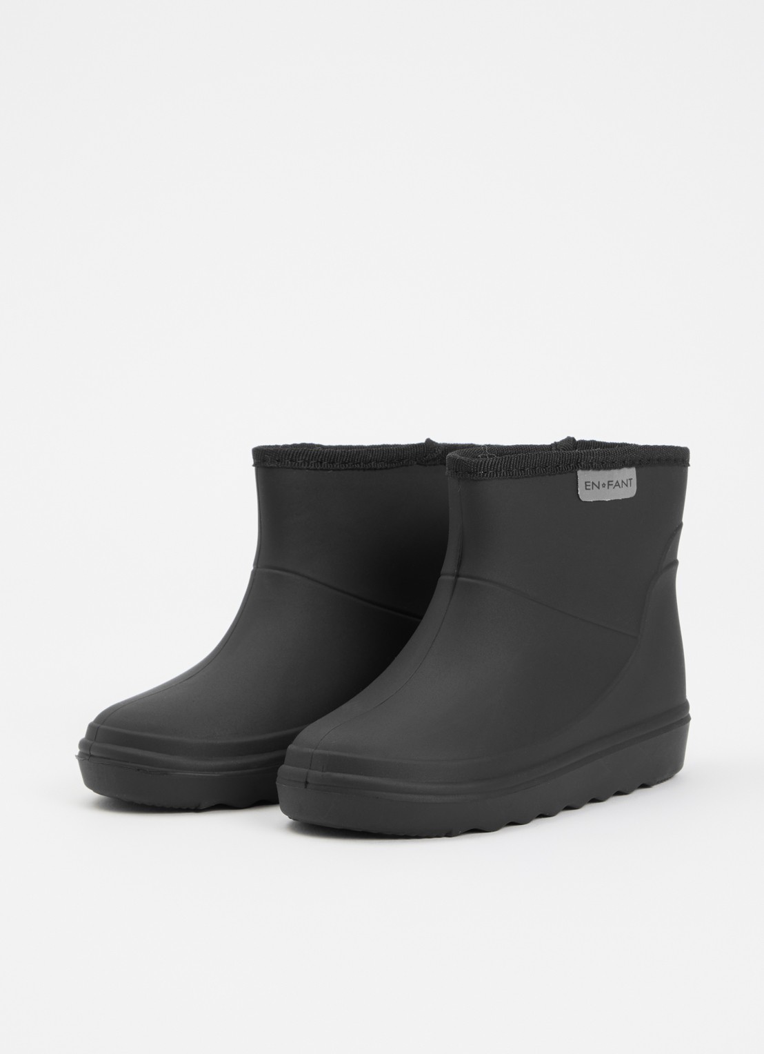 EN FANT Regenlaars met logo - voorkant 4 zwart
