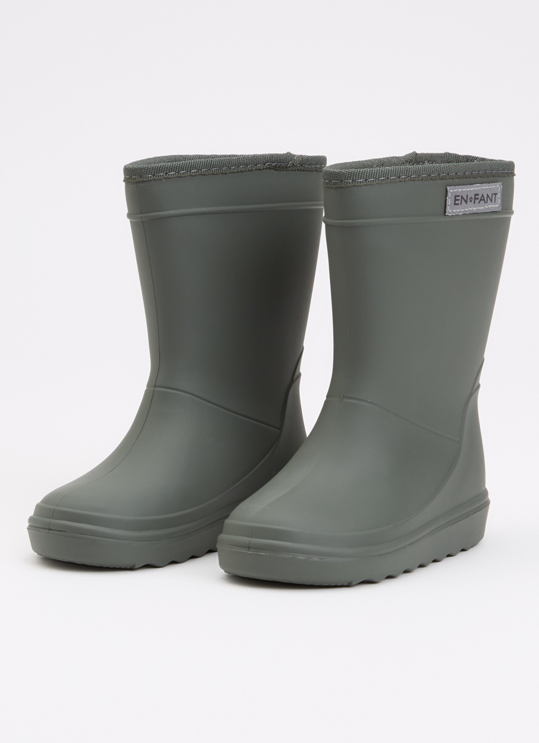 EN FANT Regenlaars met logo - voorkant 4 olijfgroen