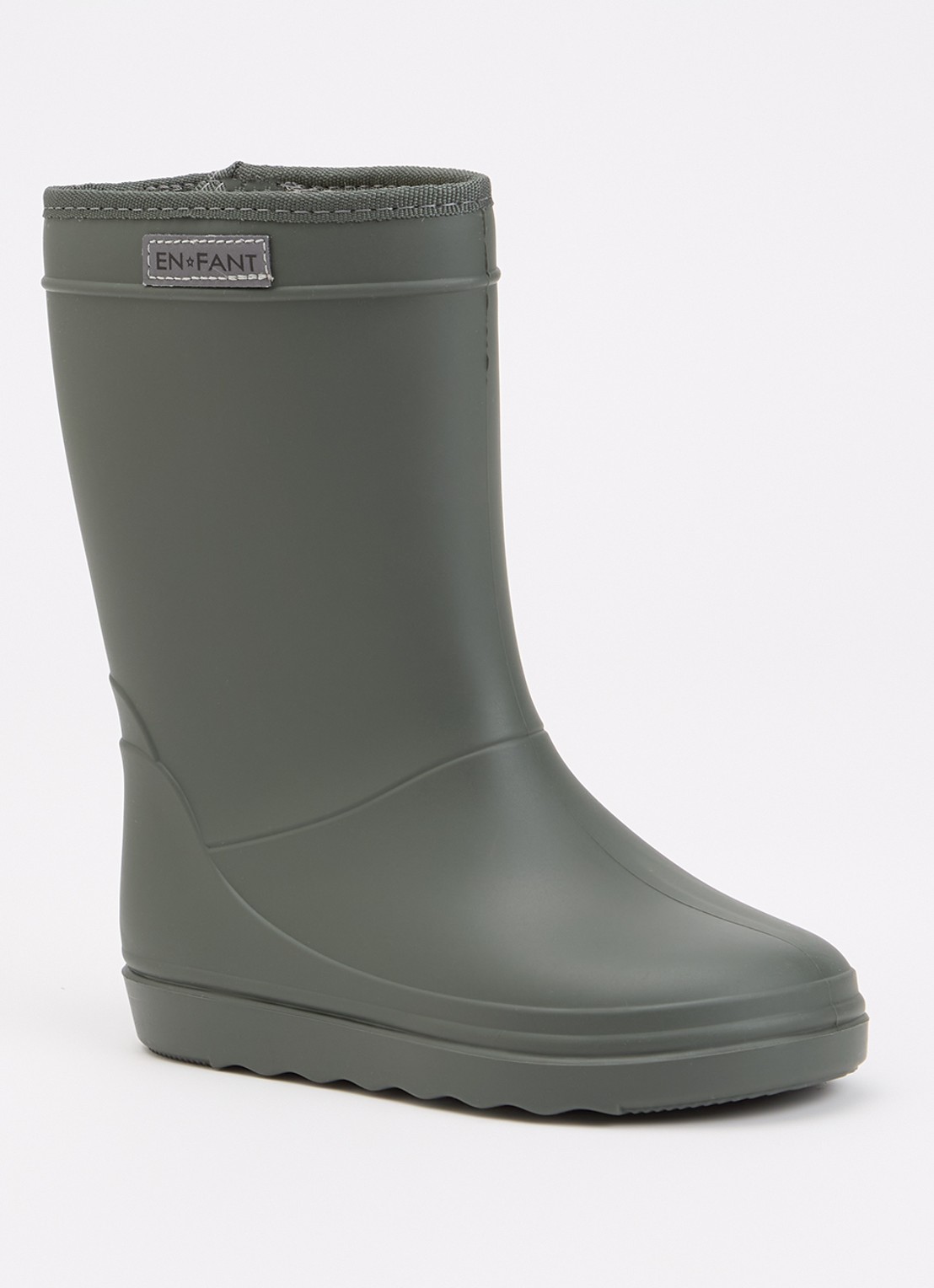 EN FANT Regenlaars met logo - voorkant 5 olijfgroen