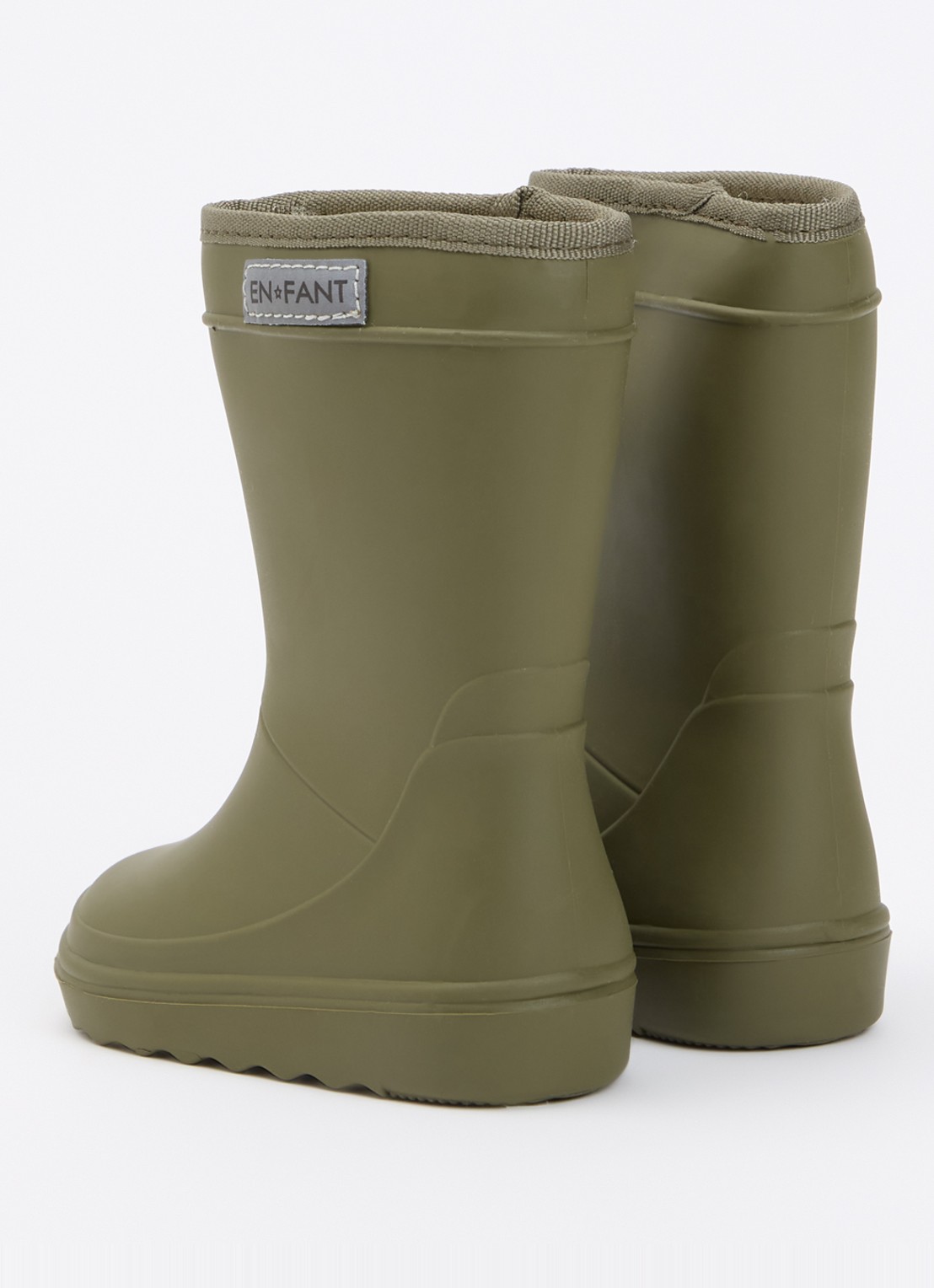 EN FANT Regenlaars met logo - achterkant 4 legergroen