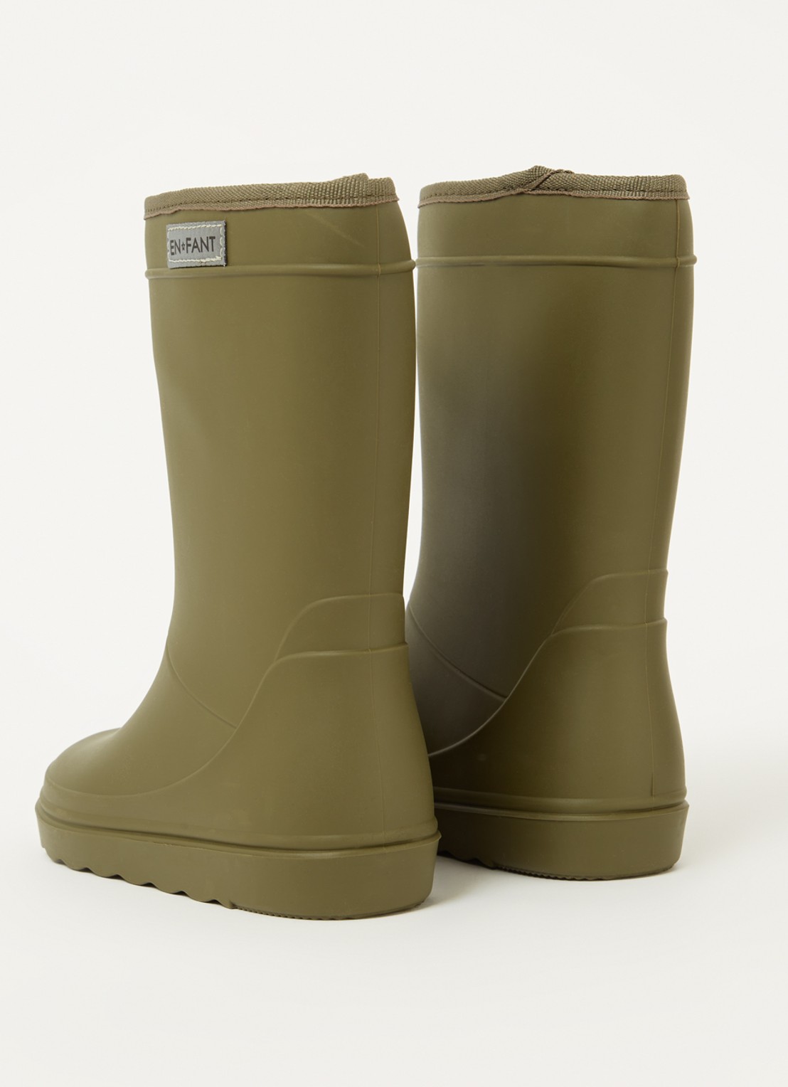 EN FANT Regenlaars met logo - detail 2 bronsgroen