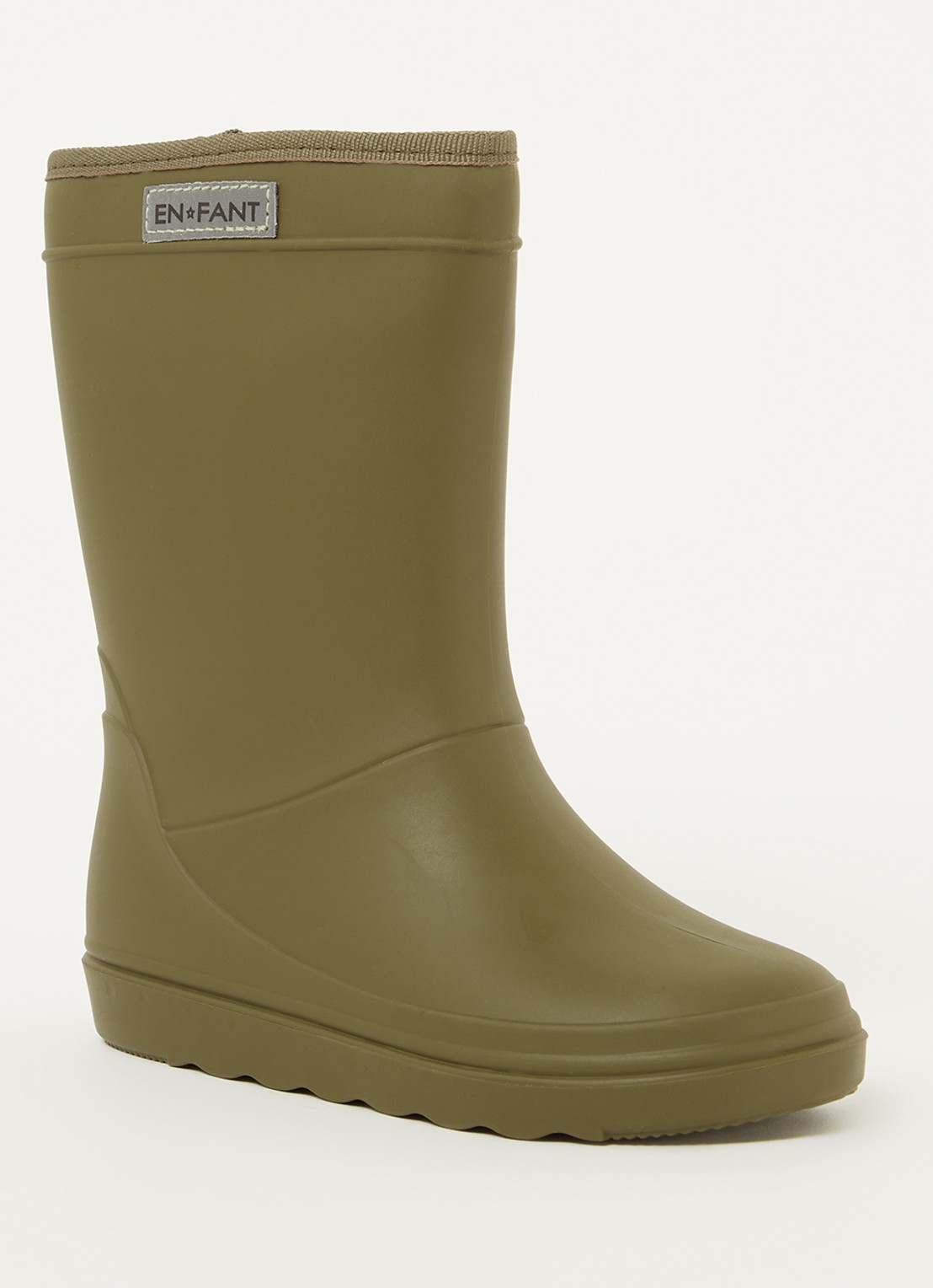 EN FANT Regenlaars met logo - voorkant 4 bronsgroen