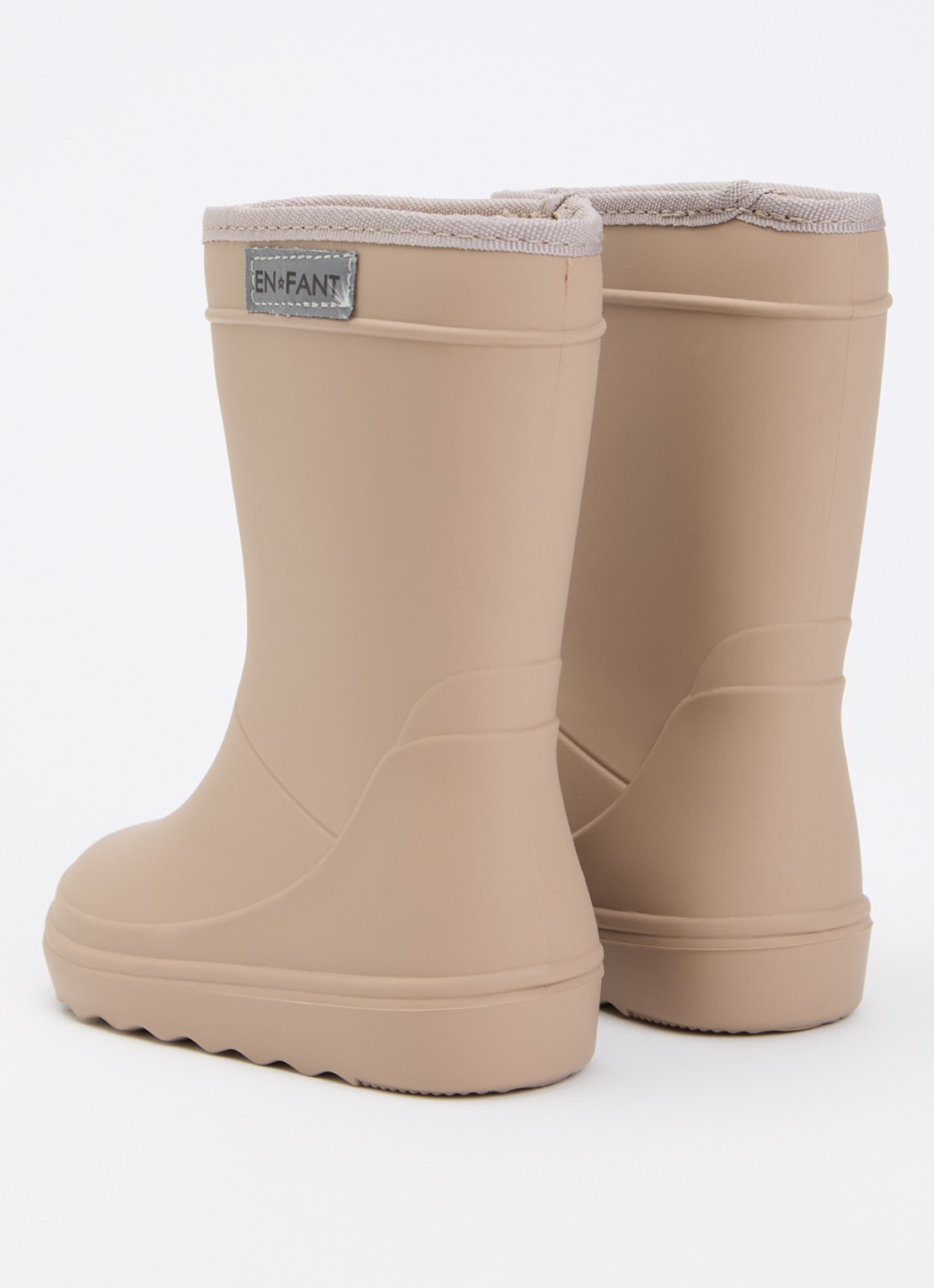 EN FANT Regenlaars met logo - achterkant 3 donkerbeige