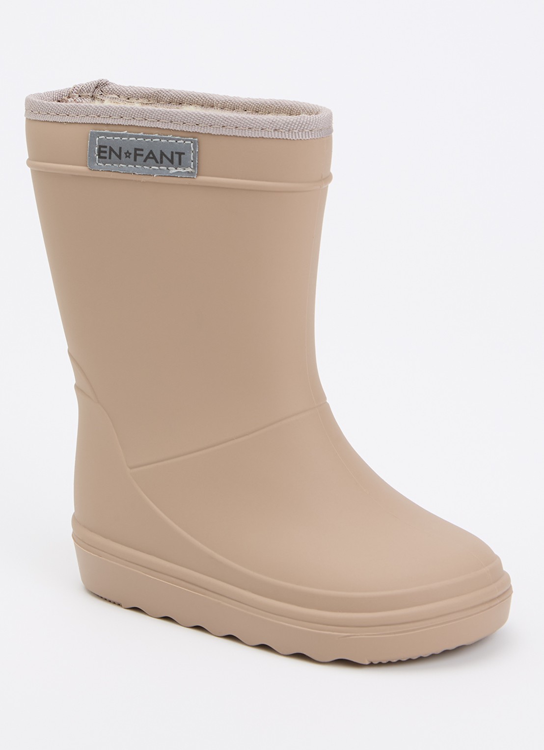EN FANT Regenlaars met logo - voorkant donkerbeige
