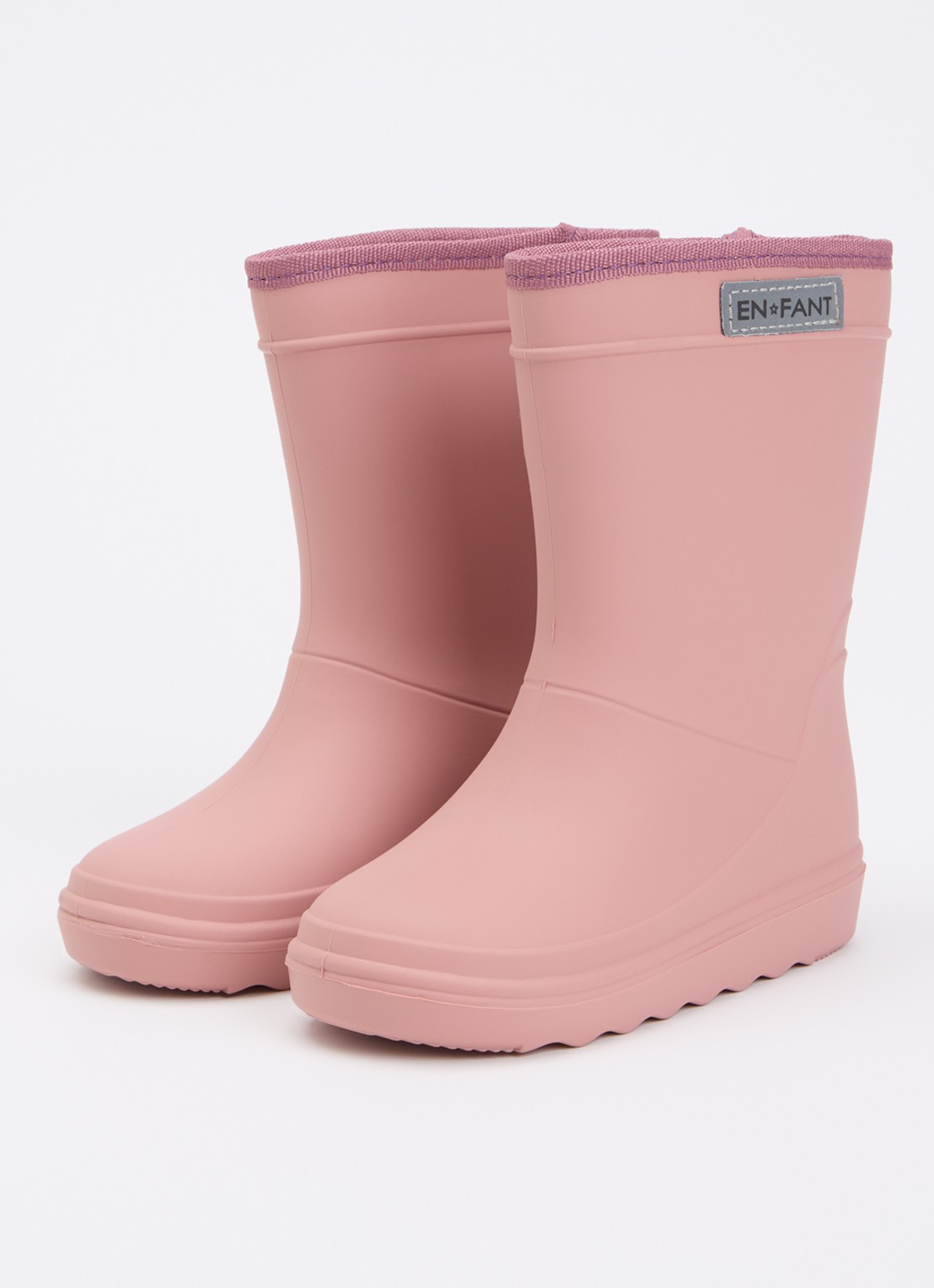 EN FANT Regenlaars met logo - voorkant 3 oudroze
