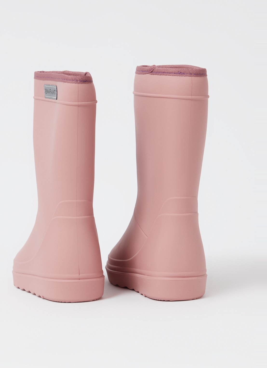 EN FANT Regenlaars met logo - detail roze