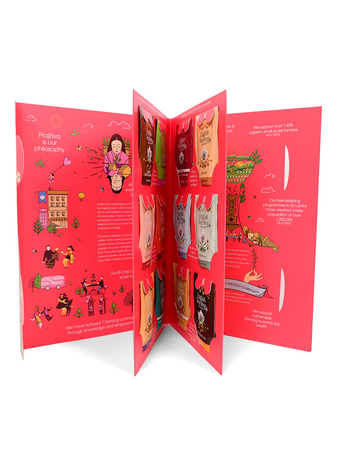 English Tea Shop Everyday Moments thee adventskalender 24 stuks - achterkant undefined