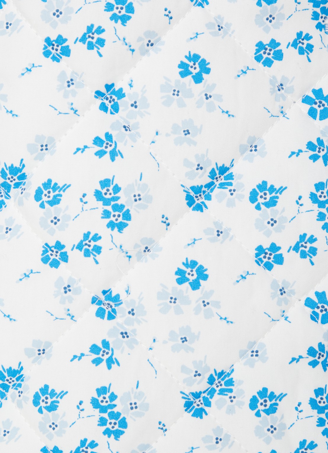 Envii Encamellia gewatteerd jack met bloemenprint - detail 2 blauw