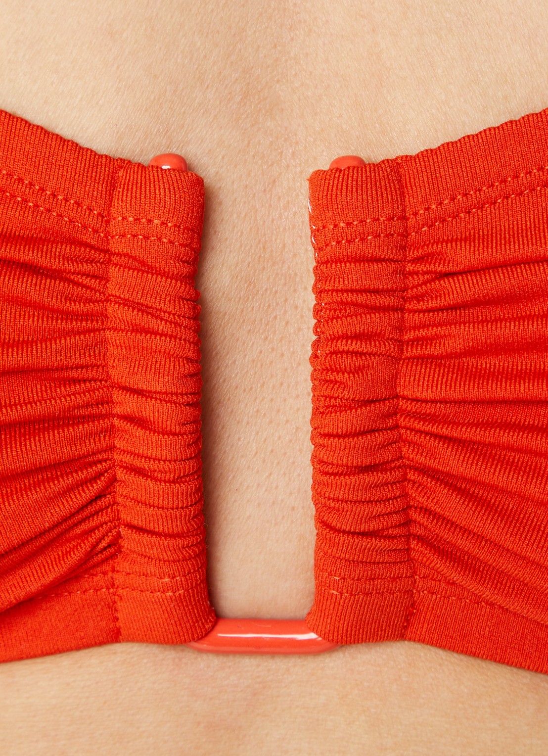 Eres Bandeau bikinitop - detail 4 oranjerood