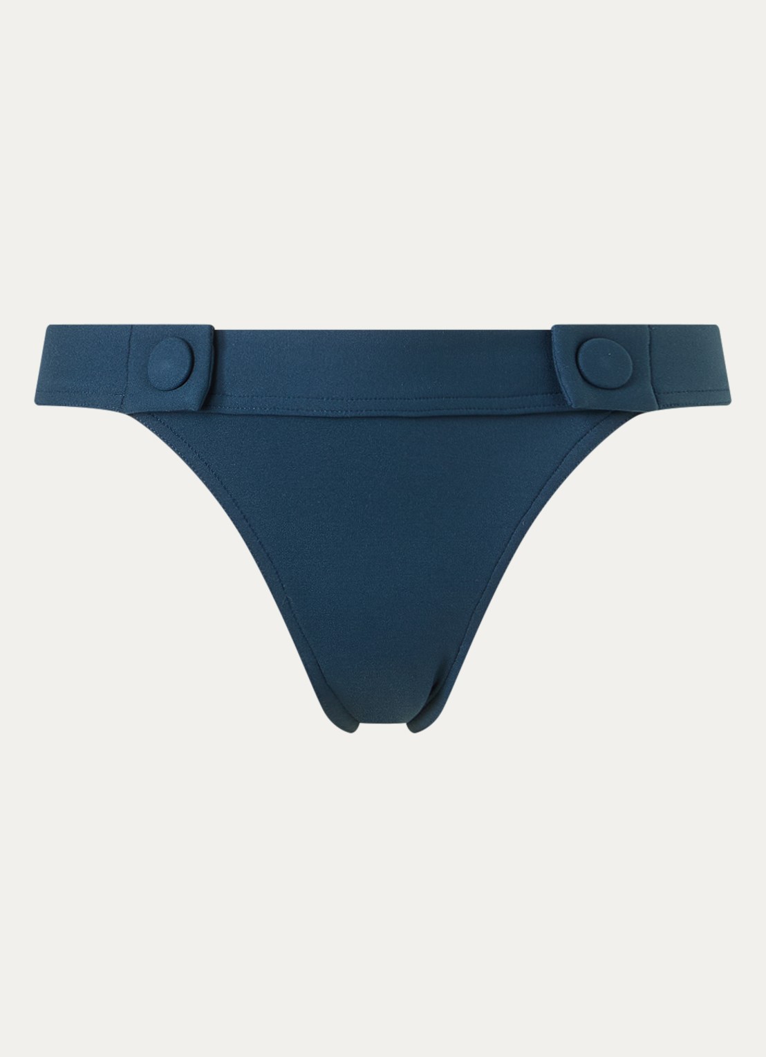 Eres Heritage tanga bikinislip met sierknopen - voorkant 4 blauw