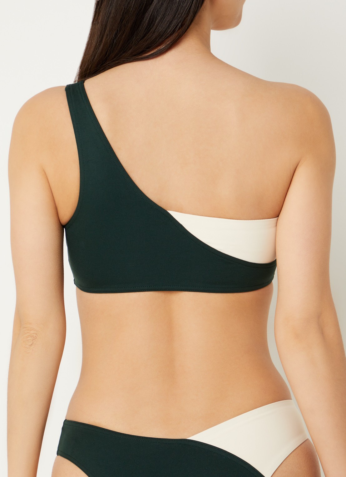 Eres Paradoxe one shoulder bikinitop - achterkant 5 groen