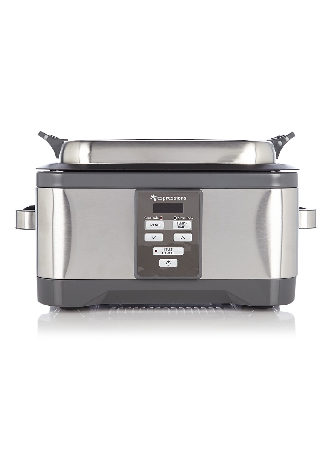 Espressions Duo Sous-Vide EP4000 + slowcooker 5,5 liter - voorkant 3 middengrijs