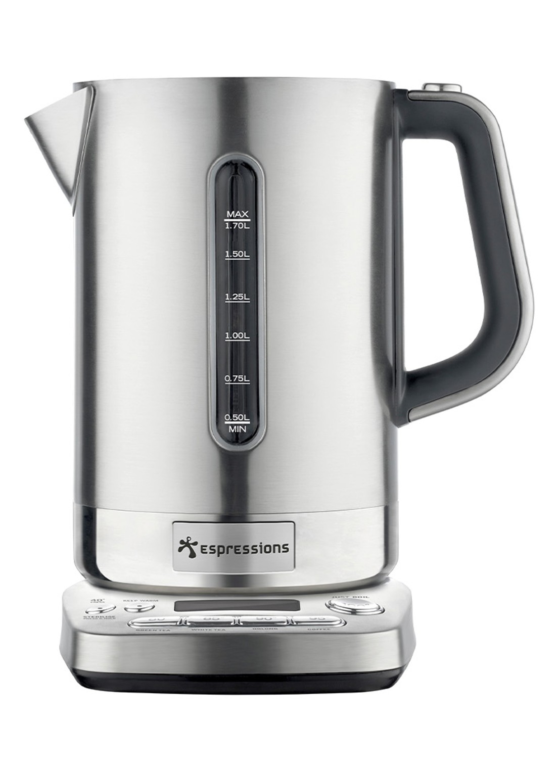 Espressions Silent Smart waterkoker EP9650 - voorkant 2 zilver