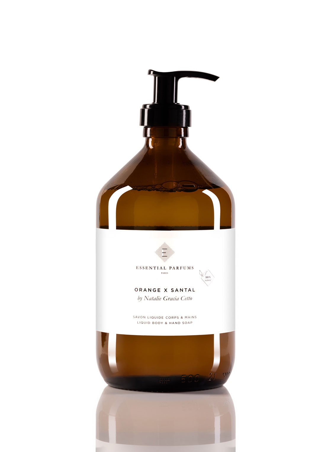 Essential Parfums Orange X Santal Hand & Body Soap - douchegel & handzeep - voorkant undefined